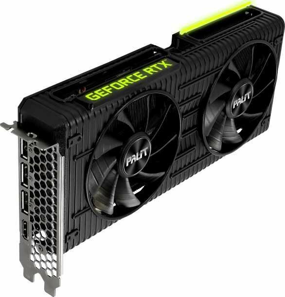 Видеокарта Palit GeForce RTX 3060 Ti DUAL (LHR) [NE6306T019P2-190AD]